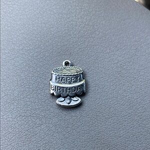 James Avery Happy Birthday Cake Silver Charm